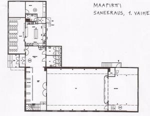 Suurenna piirrosta painamalla tästä Pohjapiirustus Kytäjän maapirtistä